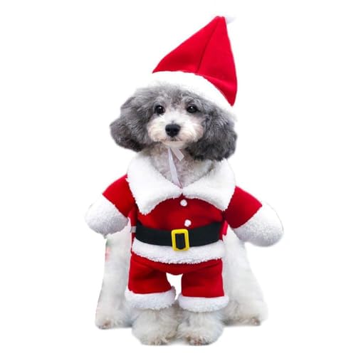 Hundekostüm Dress Up Foto Requisiten Haustier Outfit Weiches Kostüm Weihnachten Weihnachtsmann Mantel Thema Cosplay Zubehör Haustier Kostüme Für Katzen von Maouira