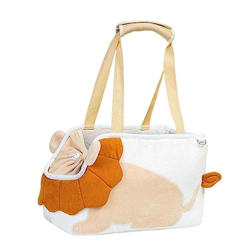 Maouira Kätzchen Tragetasche Für Reisen Haustier Cartoon Umhängetasche Große Kapazität Ausgehtasche Schöne Tragetasche Reisetasche Katzen Reisetasche von Maouira