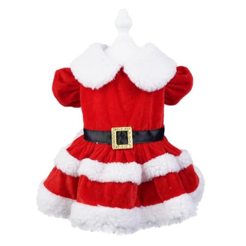 Maouira Warmes Hundekleid Für Cosplay Weihnachtsmann Weihnachtshunderock Winter Herbst Hochzeitskleider Niedlicher Süßer Hunderock Hunde Weihnachtsoutfit Hunde Weihnachtskleid von Maouira