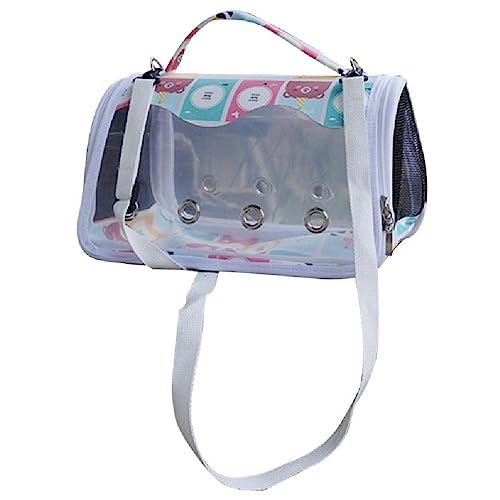 Pet Carriers Bag Portable Breathable Foldable Bag Papageien Bag Outgoing Travel Pet Bag With Feeding Cup & Perch Travel Cage von Maouira