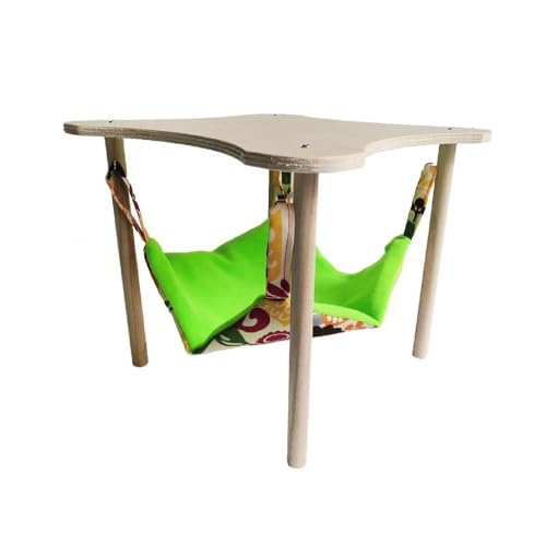 Schöne Haustier Hängen Schlaf Bett Papagei Bunte Haustier Hängematte Komfortable Haustier Doppelschicht Schaukel Bett Mit Holz Plattform Haustier Hängen Bett von Maouira