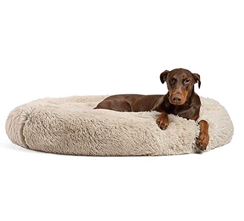 Maran Deluxe Rundes Haustierbett Snug Katzenbett Comfort, weich, waschbar,Hundebett Gepolstert Katzenbett mit Kissen ideal für mittelgroße/Großer Hund-70 * 70 * 18cm von Maran