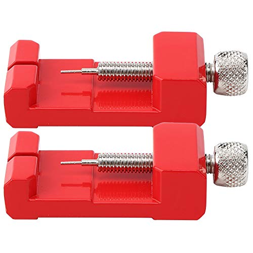 Marhynchus 2PCS Watchband Remover Tool Einfach zu Bedienen und zu Reinigen und Uhrenkette Einstellbare Höhe Professionell für Schnelle Pin -Entfernen mit Einfachen Anweisungen (Rot) von Marhynchus