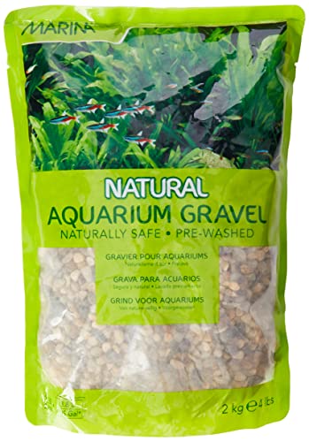 Marina Aquarienkies Natural Creek, grau, 2-4 mm, 2 kg von Marina