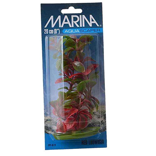 Marina Aquascaper, Aquarienpflanze, Wasserpflanze, aus Kunststoff, Red Ludwigia, 20cm, Medium von Marina