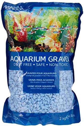 Marina Deko-Kies für Aquarien, 2 kg, Blau von Marina