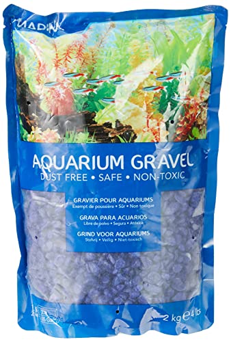 Marina Deko-Kies für Aquarien, 2 kg, Blau von Marina