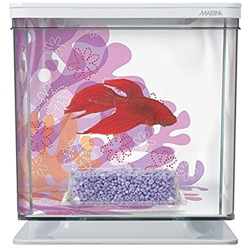 Marina Flower Aquarium für Kampffische (Betta), Komplettset von Marina