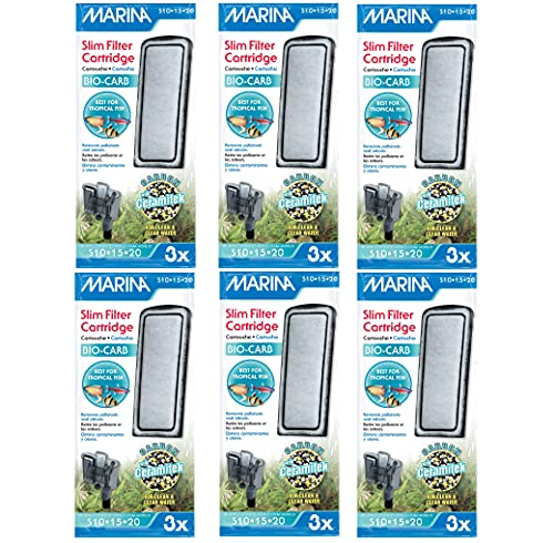 Marina Slim Filter Carbon Plus Keramik-Kartusche, 18-Pack von Marina