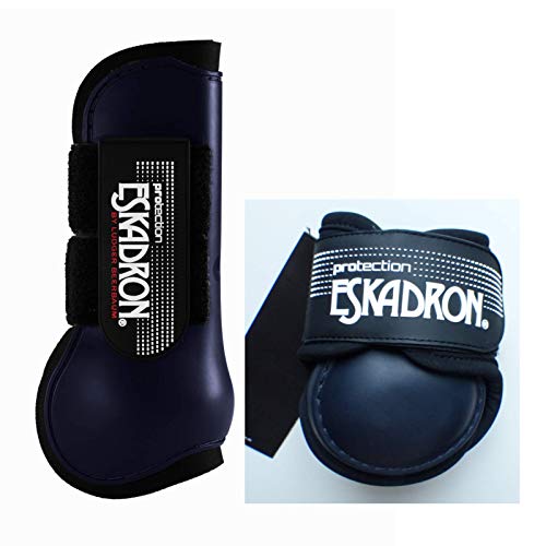 Eskadron Protection Gamaschen + Streichkappen 4er Set Größe Pony Nightblue von Marke: Eskadron