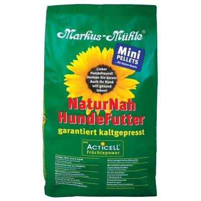 Markus Mühle NaturNah Mini Glutenfrei Kaltgepresstes Alleinfutter für kleine Hunderassen, ausgewachsene Hunde mit hohem Proteingehalt und wohltuenden natürlichen Inhaltsstoffen, 2 x 5 kg von Markus Mühle