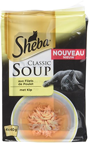 Sheba Set mit 12 Suppen für Katzen, 4 x 40 g, 48 Frischebeutel von Mars