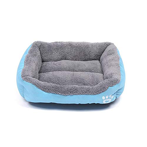 Martin Kench Hundebett Hundekörbchen Hundesofa Hundekissen Hundekorb Bezug Waschbar Hundekissen Vier-eckig (Blau,XL) von Martin Kench