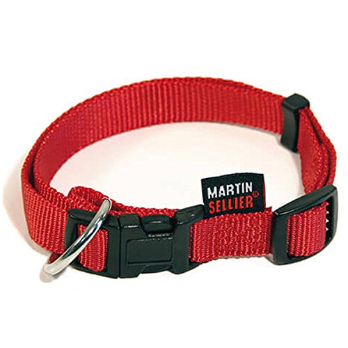 Martin Sellier Halsband voor Hond Basic Nylon Rood 16 MMX30-45 cm von Martin Sellier