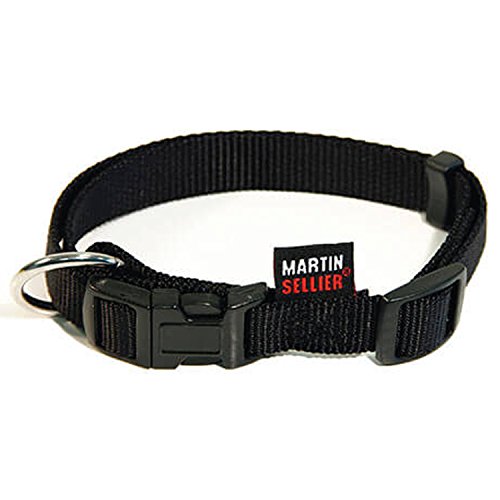 Martin Sellier Halsband voor Hond Basic Nylon zwart 25 MMX45-65 cm von Martin Sellier