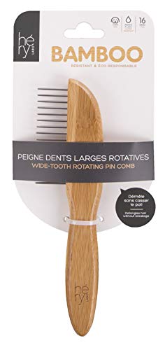 PEIGNE BAMBOU DENTS LARGES ROTATIVES von Martin Sellier