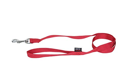 Martin Sellier looplijn voor Hond Basic Nylon Rood 16 MMX120 cm von Martin Sellier