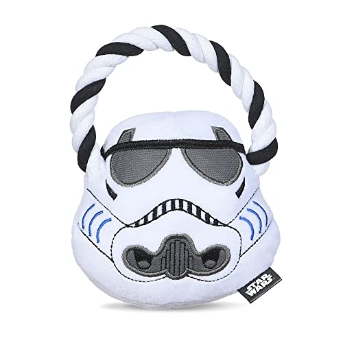 STAR WARS For Pets Stormtrooper Seilring mit Pl schkopf Hundespielzeug | Stormtrooper Kauspielzeug f r Hunde | STAR WARS Hundespielzeug, Hundespielzeug, Zerrspielzeug, Tug of War Hundespielzeug (FF19199) von Marvel