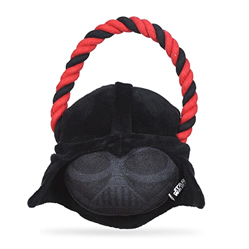 STAR WARS for Pets Darth Vader Seilring mit Pl schkopf Hundespielzeug | Darth Vader Kauspielzeug f r Hunde | Hundespielzeug, Hundespielzeug, Zerrspielzeug, Tauziehen Hundespielzeug, Hundespielzeug, Einheitsgr e (FF19198) von Marvel