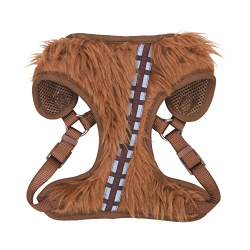 Star Wars Chewbacca Cosplay Hundegeschirr für mittelgroße Hunde, Größe M (M), Braun, mittelgroßes Hundegeschirr ist niedlich, kein Ziehen, Star Wars Merch für Hunde oder Star Wars Haustierkostüm von Marvel