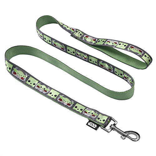 Star Wars The Mandalorian The Child 4 Foot Dog Leash | 4 ft Dog Leash Easily Attaches to Any Dog Collar or Harness | Star Wars Baby Yoda Green Nylon Dog Leash 48 inches for All Dogs von Marvel