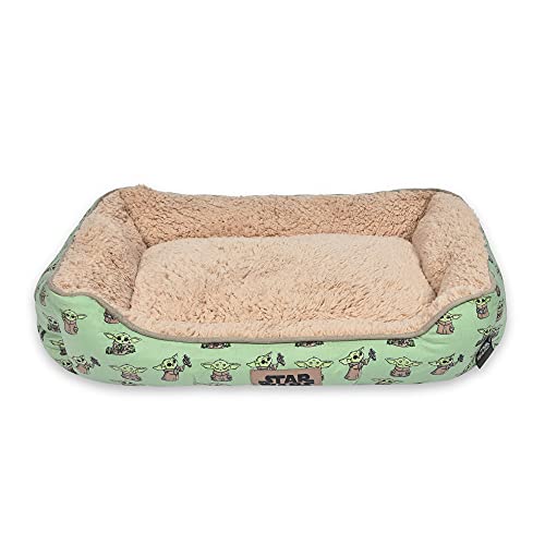 Star Wars for Pets The Mandalorian The Child Cuddler Hundebett | strapazierfähiges, waschbares Hundebett aus Plüsch, waschbares Hundebett | erhöhtes Hundebett, Grün, Einheitsgröße, FF16630 Star Wars for Pets The Mandalorian The Child Cuddler Hundebett | strapazierfähiges, waschbares Hundebett aus Plüsch, waschbares Hundebett | erhöhtes Hundebett, Grün, Einheitsgröße, FF16630 von Marvel