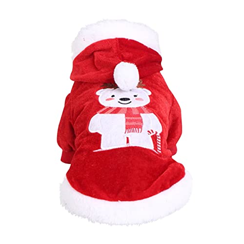 Mashaouyo Fliege Weihnachten Rot Kreative Weihnachten Haustier Kleidung Weihnachten Polyester Hundekleidung Weihnachten Haustier Hund Urlaub Kleidung Haustier Kleidung für Kleine Hunde Männlicher von Mashaouyo