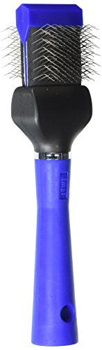 Master Grooming Tools Einseitige extra Feste Flexible Zupfbürste – vielseitige Bürsten für die Fellpflege von Hunden – blau, 20,3 cm L x 3,8 cm B, klein von Master Grooming Tools