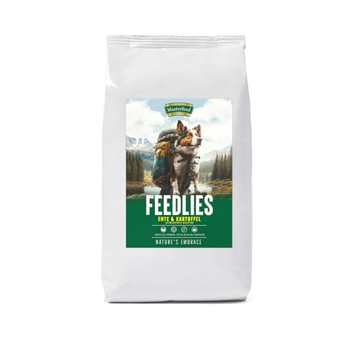 Masterfeed Feedlies Ente mit Kartoffel, Getreidefrei, Hundefutter für ausgewachsene Hunde (Adult), Trockenfutter, 4 kg von Masterfeed