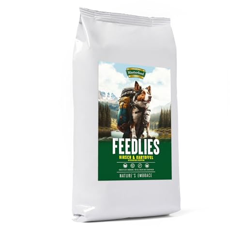 Masterfeed Feedlies Hirsch mit Kartoffel, Getreidefrei, Hundefutter für ausgewachsene Hunde (Adult), Trockenfutter, 12 kg von Masterfeed