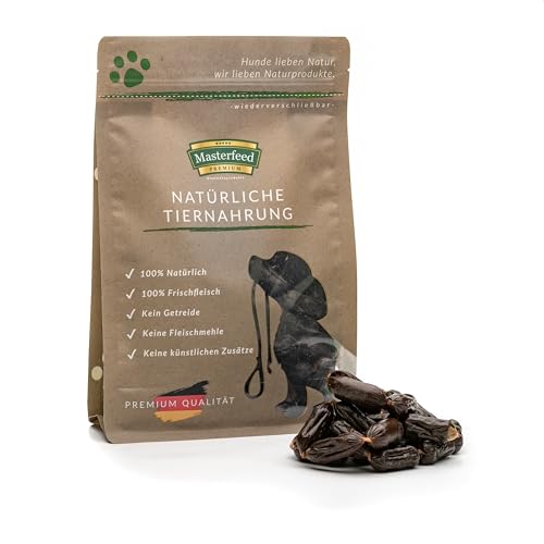 Masterfeed Kaustreifen Lamm für Hunde - Getrocknet - 100% Natürlich Größe 250 g von Masterfeed