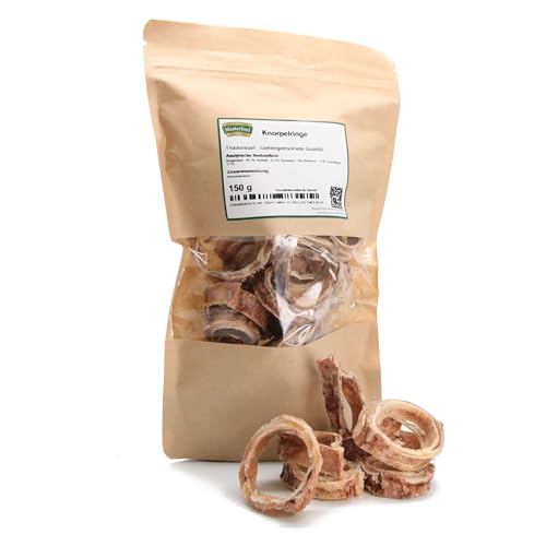 Masterfeed Trockenbarf Knorpelringe, gefriergetrocknete Qualität, Barf Leckerli für Hunde, 150 g von Masterfeed