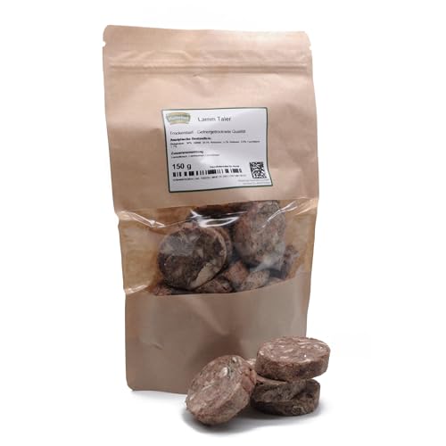 Masterfeed Trockenbarf Lamm Taler, gefriergetrocknete Qualität, Barf Leckerli für Hunde, 150 g von Masterfeed