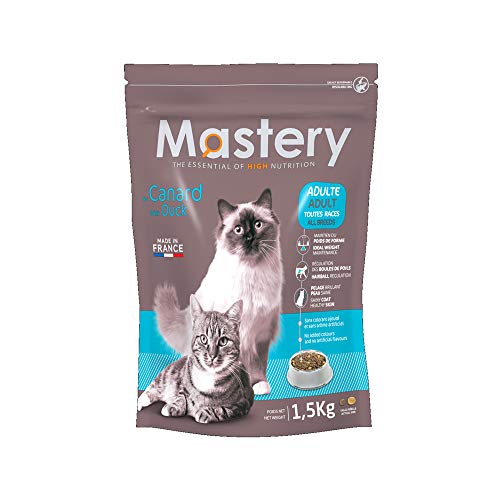 Mastery Katzenfutter Adult Ente, Trockenfutter für ausgewachsene Katzen - 3 kg von Mastery