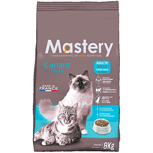 Mastery Katzenfutter Adult Ente, Trockenfutter für ausgewachsene Katzen - 8 kg von Mastery