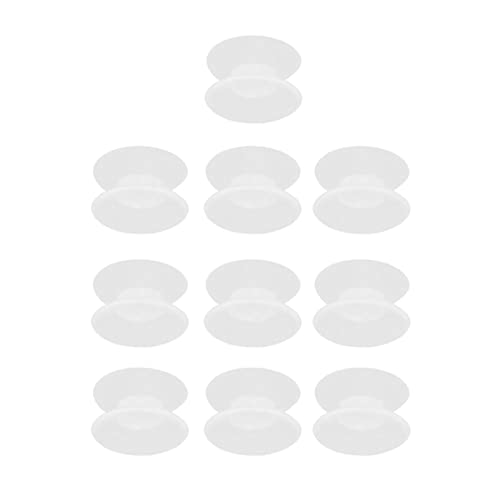 Masyrt Doppel-Saugnäpfe für Angelschnur, 11 × 8 × 1, 10 Stück, Silikon, doppelseitige Saugnäpfe für Glasfische, Aquarien von Masyrt