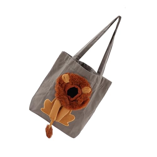 Pet Canvas Bag Niedlich Löwenförmige Kapazität Tragbares Haustier -Schulter -Tragen Little Lion -Form -Umhängetasche für den Freien Im Freien (Stil 5) von Masyrt