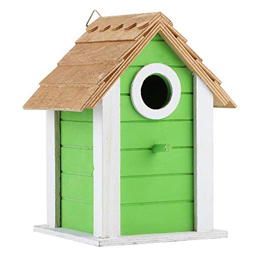 Masyrt Vogelhaus aus Holz, Garten-Nistkasten Kleine Vögel, Nisthütte aus Echtem Holz, Dekoratives Hängendes Vogelhaus den Garten, Hölzernes Vogelhaus Papageien, Nester, von Masyrt