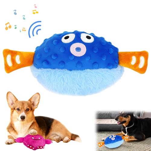 Active Moving Pet Plush Toy, 2024 Neu Hundeball Hundespielzeug Futter Ball, Sprechendes und Wiederholendes Lustiges Stofftier, Interaktives Hundespielzeug Leckerli Spielzeug Ball (&D) von Matame