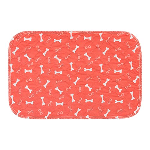 Mateju Puppy Pads Wiederverwendbare 1 Stück, Welpen Unterlage Urin Absorption PIPI Matten für Hunde Welpenunterlagen Waschbar Trainingspads für Hunde Meerschweinchen (L-90x80cm,Roter Knochen) von Mateju