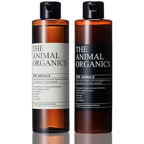 The Animal Organics Hundeshampoo & Conditioner Set 98% pflanzliche Inhaltsstoffe in menschlicher Qualität Bioshampoo Reizt die Augen Nicht leicht auszuspülen Spülung Hergestellt in Japan 250ml+250ml von Matomn