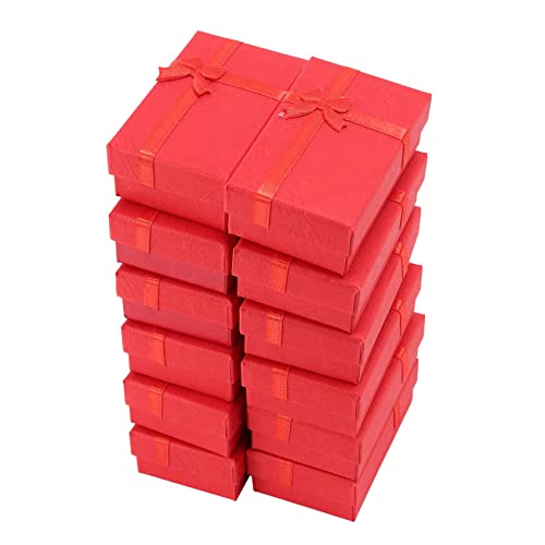 Mattress 12 StüCk Papier Schmuck Geschenkboxen für Schmuck DisplayRinge, Kleine Uhren, Halsketten, Ohrringe, Armband Geschenkverpackung Box (Mix Color) von Mattress