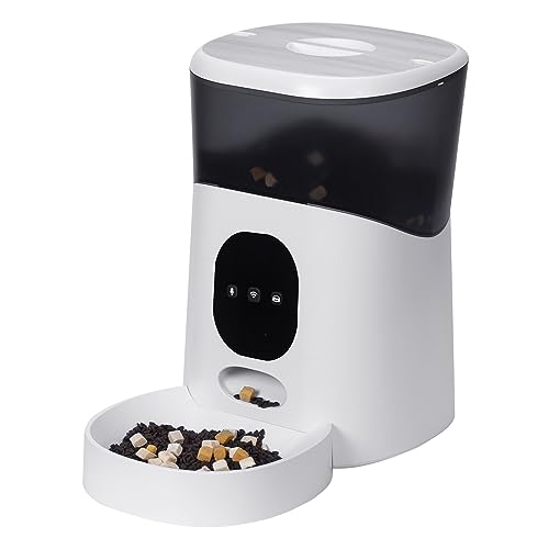 Matybobe 5L Automatischer Futterautomat für Haustiere, WIFI, intelligenter Futterspender für Katzen, Hunde, Timer-Schüssel, App-Fernbedienung, Heimtierbedarf von Matybobe