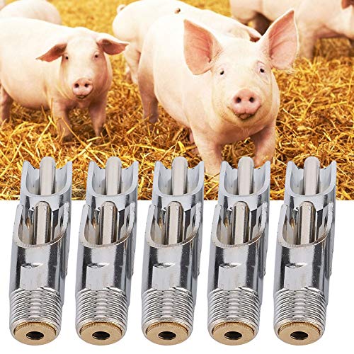 Metall Duck Mund Style Pig Waterer Starker Seal Rostbeständiges Praktisches Bauernzubehör für Nutztiere [Schweintrinker Schweinwippel] (Matybobeecvirzt4ok-11) von Matybobe