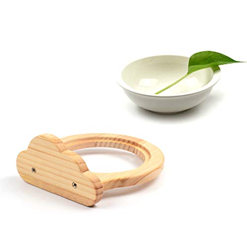 Mauedest Heat - Pet Wooden Hanging Puppy Cat Drinking Water Bowl Dog Bowl Portable Pet Water Dispenser Feeder Pet Supplies Cloud von Mauedest