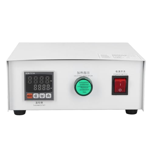 Mavaol Digitaler Temperaturregler, 0–400 ℃ genaue Wärmeregelung, helles digitales Display, Edelstahl-Installation, für IR-Öfen, UV-Härtung, Kunststoffmaschinen (2m) von Mavaol