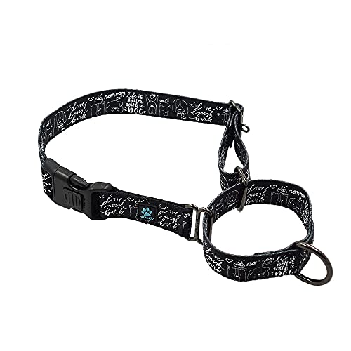 Max and Neo Gemustertes Martingale-Hundehalsband – Wir spenden ein Halsband an eine Hunderettung für jedes verkaufte Halsband (XS, Life is Better with Dogs) von Max and Neo