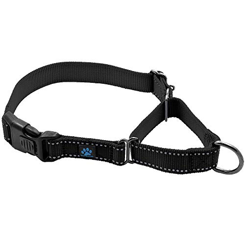 Max and Neo Martingale-Halsband aus Nylon – wir spenden ein Halsband an eine Hunderettung für jedes verkaufte Halsband (groß, schwarz) von Max and Neo