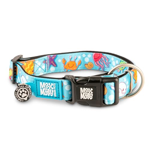 Max & Molly Gotcha! Smart ID Hundehalsband - Blue Ocean, S von Max & Molly Urban Pets