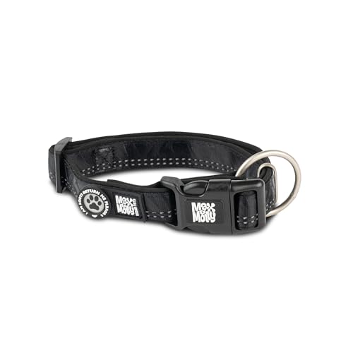 Max & Molly Hundehalsband mit Gotcha! Smart ID Sicherheitsanhänger, Matrix 2.0 Schwarz/M, Halsband Hund Gepolstert & Reflektierend – Komfort für deinen treuen Begleiter von Max & Molly Urban Pets